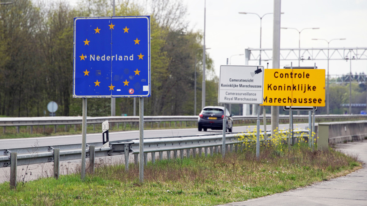 Grensbord Nederlandse grens - ANP