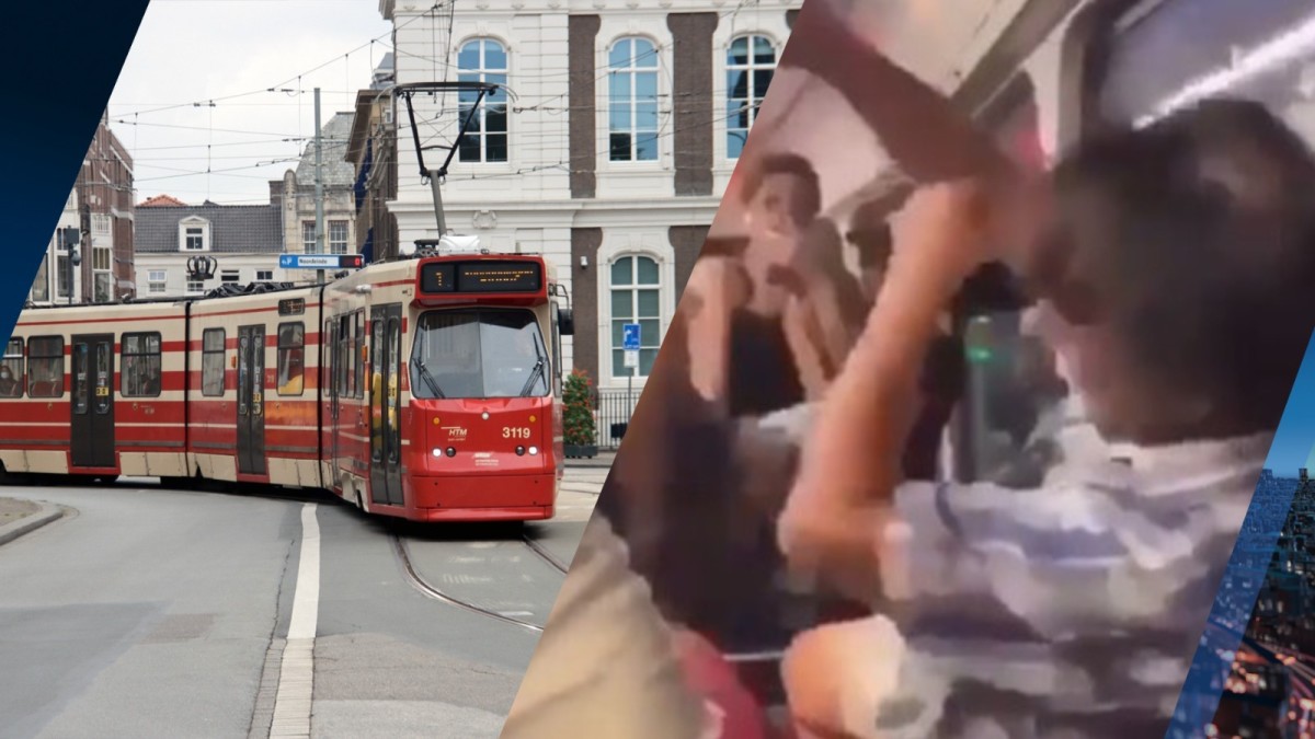 Een man is vrijdagavond mishandeld in een tram uit Scheveningen. Beeld: ANP/eigen beeld