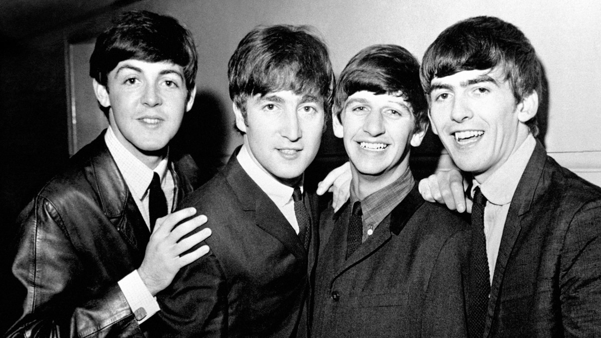 The Beatles: Paul McCartney, John Lennon, Ringo Starr en George Harrison. Foto: ANP