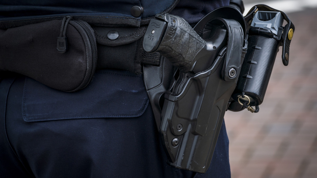 Politie stock pistool wapen